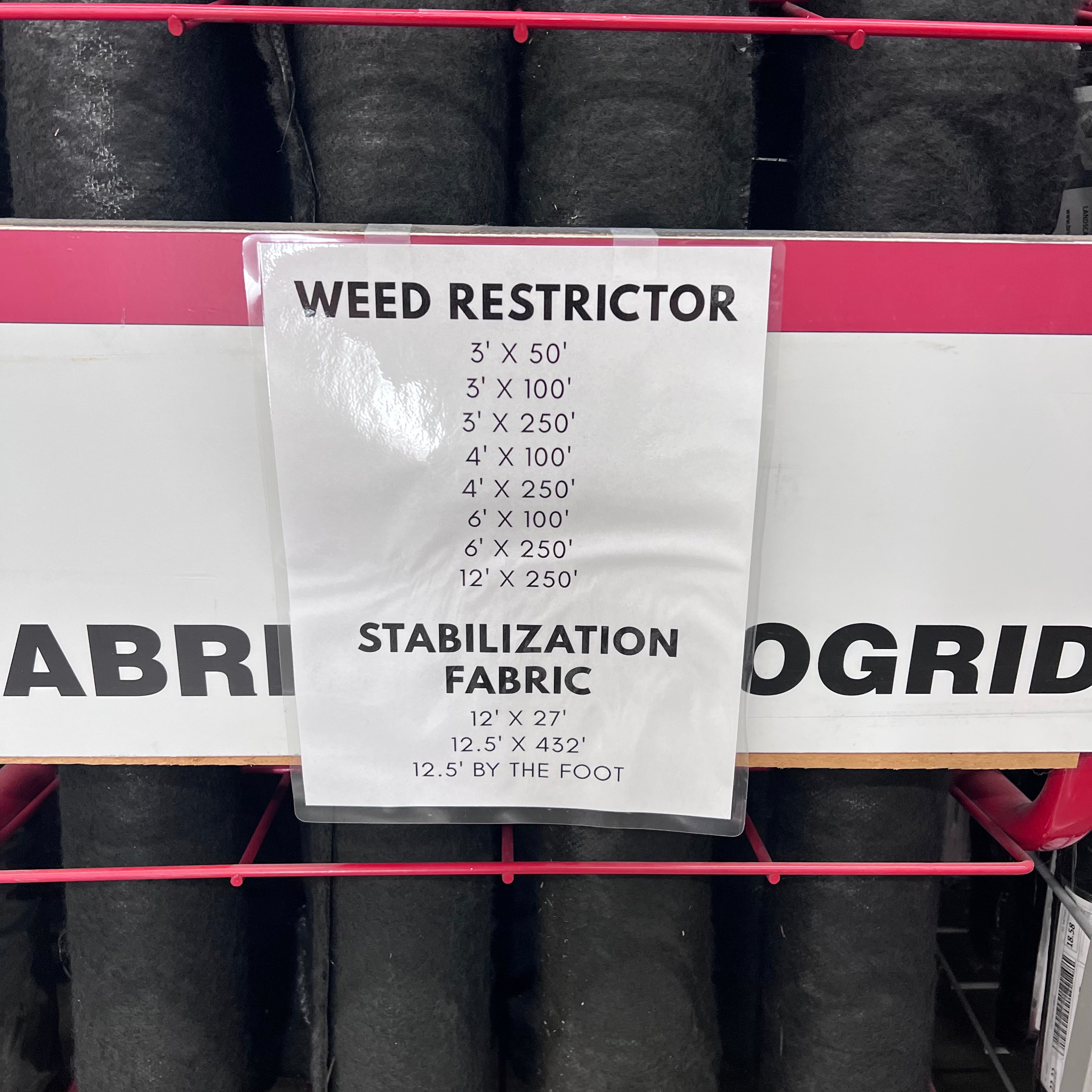 Fabric & Erosion Control